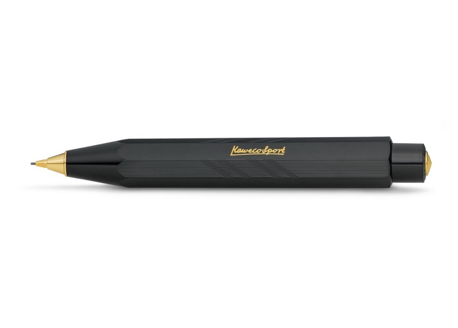 Stift Kaweco | Kaweco Classic Sport Guilloche Druckbleistift 0.7 Mm Black