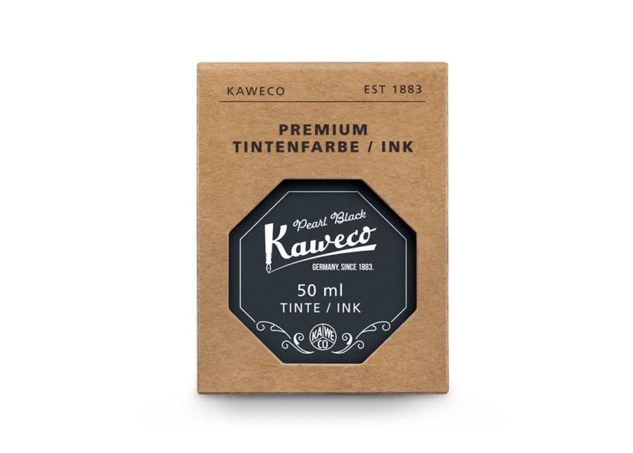 Zubehor Kaweco | Kaweco Tintenglas Perlenschwarz 50 Ml