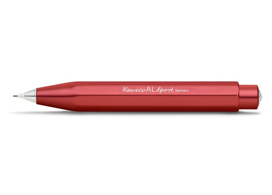 Stift Kaweco | Kaweco Al Sport Druckbleistift Deep Red 0.7 Mm