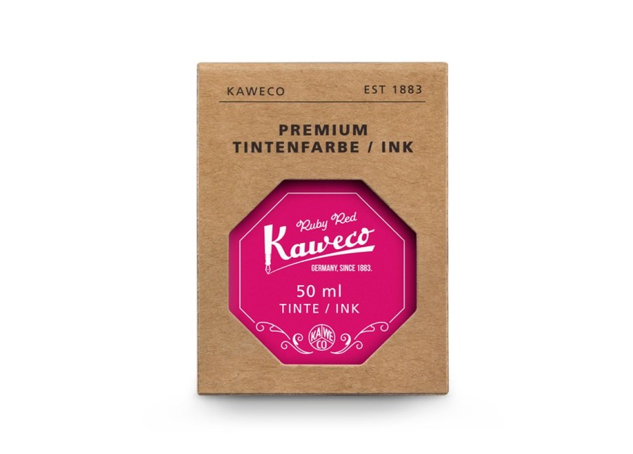 Zubehor Kaweco | Kaweco Tintenglas Rubinrot 50 Ml