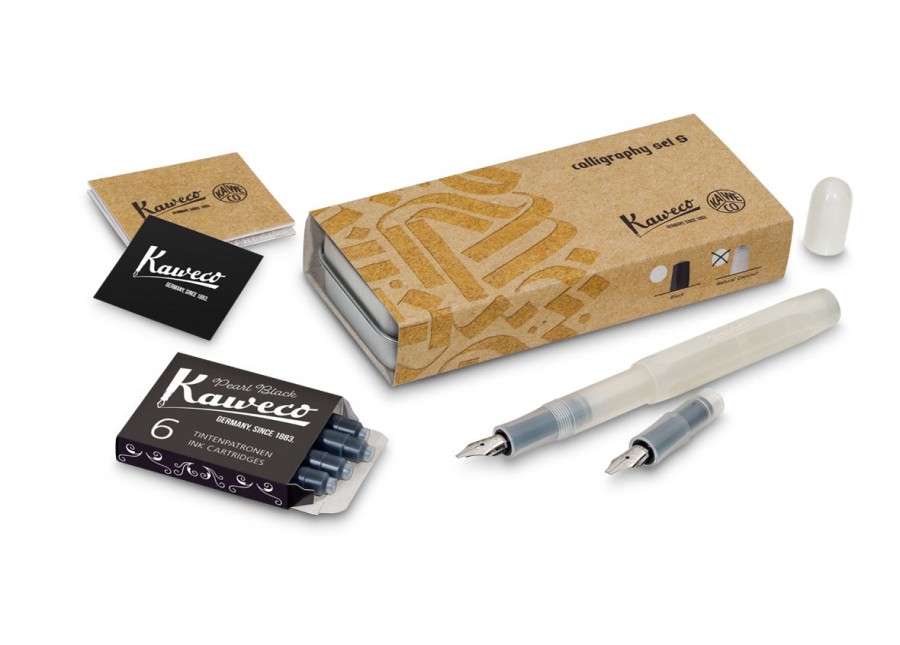 Stift Kaweco | Kaweco Kalligrafie Sport Set "S" Natural Coconut