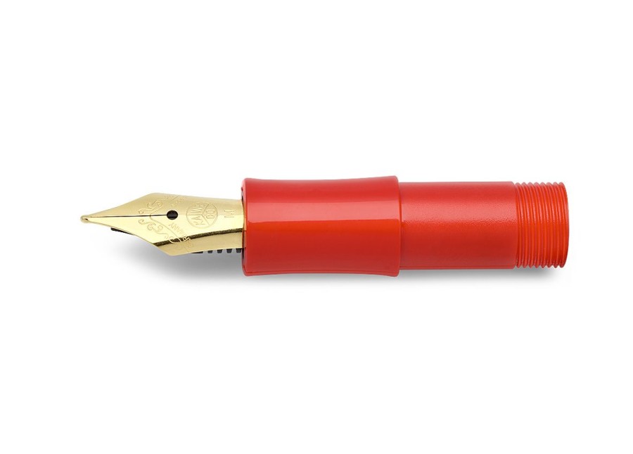 Zubehor Kaweco | Kaweco Classic Sport Mundstuck Red Mit Vergoldeter Stahlfeder