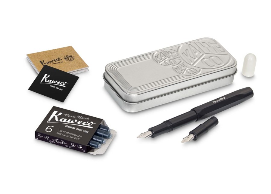 Stift Kaweco | Kaweco Kalligrafie Sport Set "S" Black