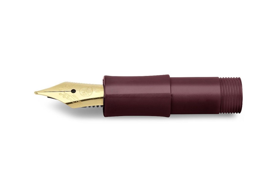 Zubehor Kaweco | Kaweco Classic Sport Mundstuck Bordeaux Mit Vergoldeter Stahlfeder