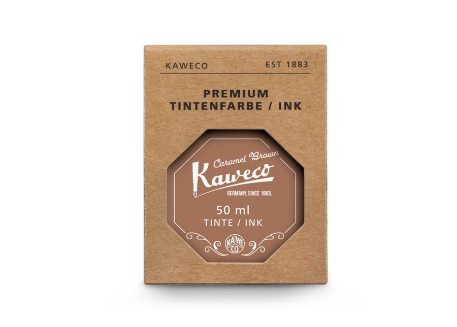 Zubehor Kaweco | Kaweco Tintenglas Karamellbraun 50 Ml