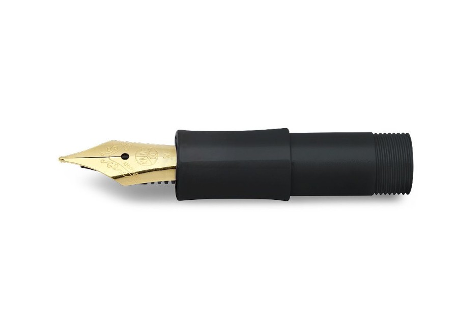 Zubehor Kaweco | Kaweco Classic Sport Mundstuck Black Mit Vergoldeter Stahlfeder