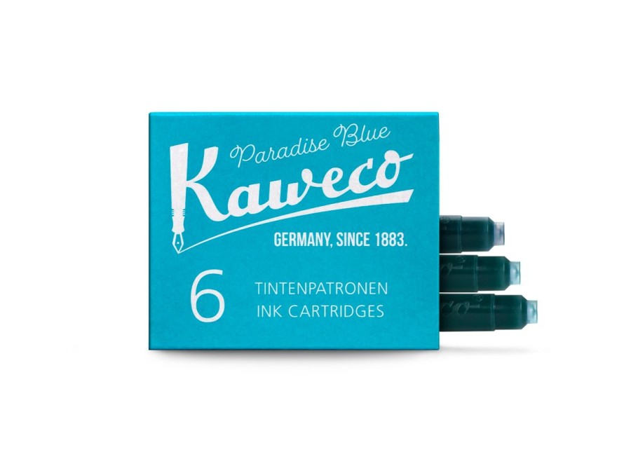 Zubehor Kaweco | Kaweco Tintenpatronen Paradiesblau 6-Pack