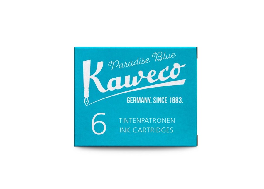 Zubehor Kaweco | Kaweco Tintenpatronen Paradiesblau 6-Pack