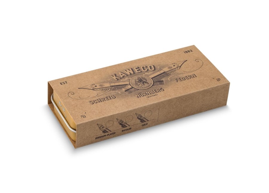 Zubehor Kaweco | Kaweco Rhodinierte Goldfeder Einsatz 060 Mit Gewinde, 14 Kt. 585 Gold