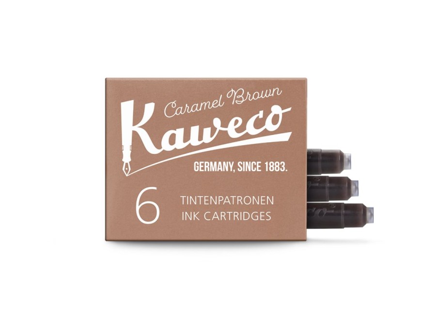 Zubehor Kaweco | Kaweco Tintenpatronen Karamellbraun 6-Pack