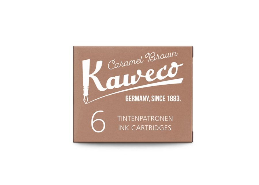 Zubehor Kaweco | Kaweco Tintenpatronen Karamellbraun 6-Pack