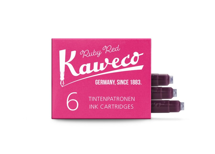 Zubehor Kaweco | Kaweco Tintenpatronen Rubinrot 6-Pack