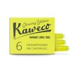 Zubehor Kaweco | Kaweco Tintenpatronen Glowing Yellow 6-Pack