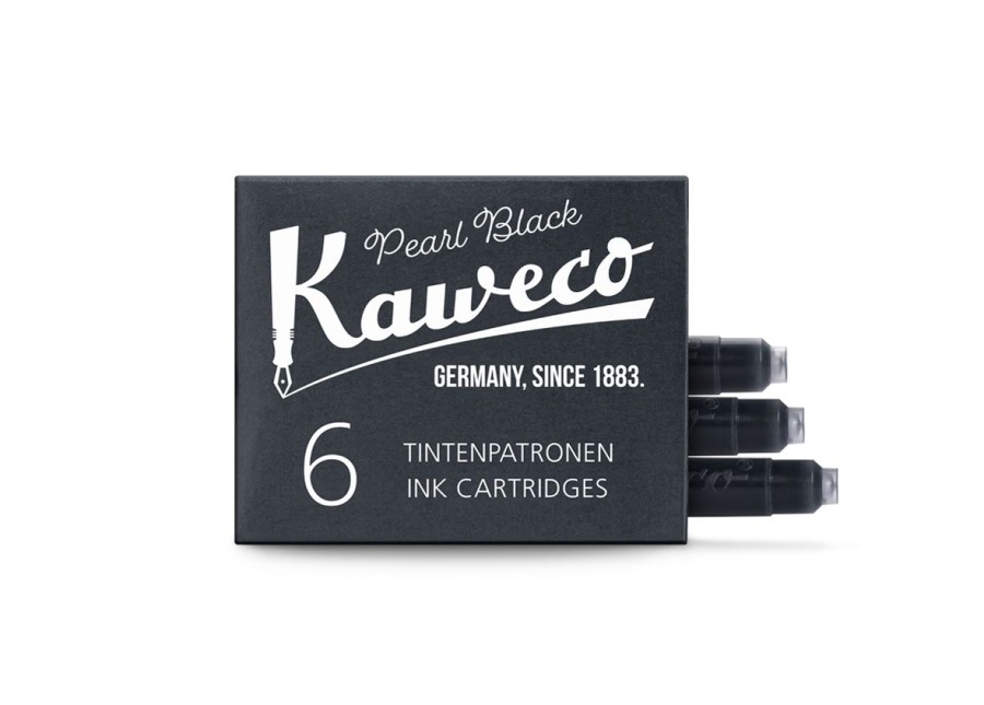 Zubehor Kaweco | Kaweco Tintenpatronen Perlenschwarz 6-Pack